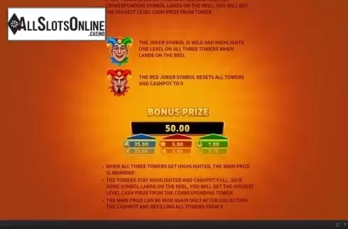 Paytable 2. Jokers Luck from Skywind Group