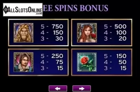 Paytable 2. Lion Heart from High 5 Games