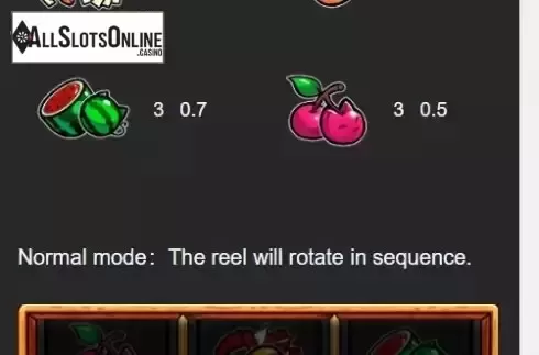 Pay Table screen