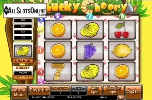 Reels screen. Lucky Cheery from Aiwin Games
