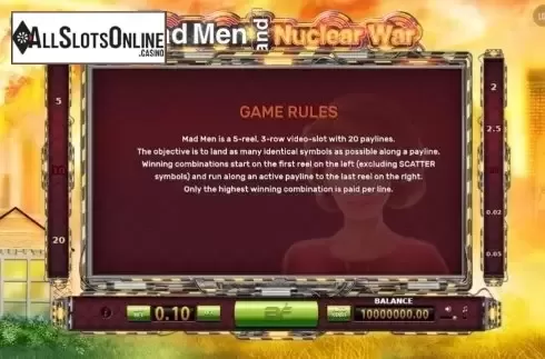 Screen3. Mad Men and Nuclear War from BF games