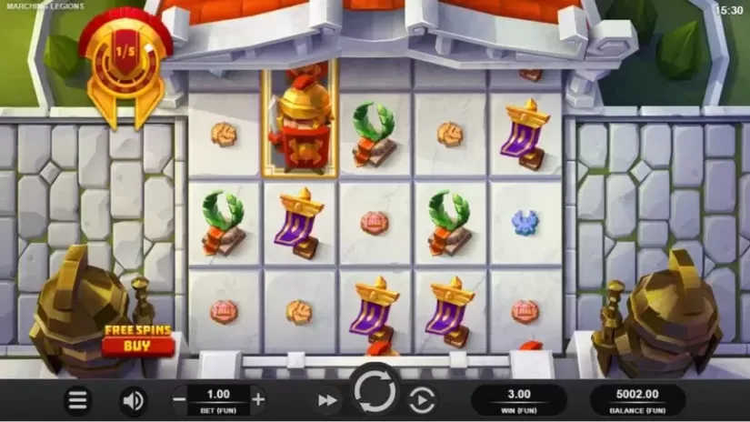 Marching Legions slot screenshot 1