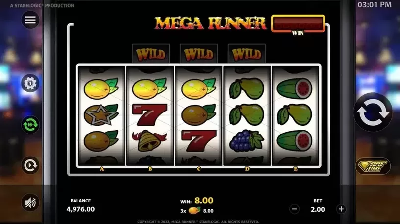 Mega Runner slot screenshot 3