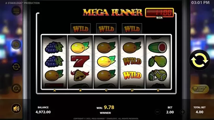 Mega Runner slot screenshot 4