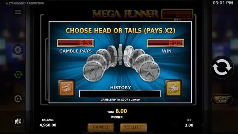 Mega Runner slot screenshot 2