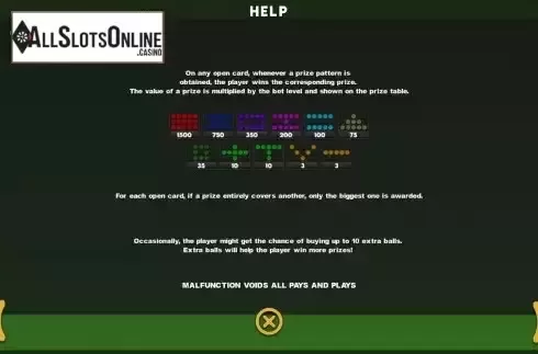 Game Feature screen
