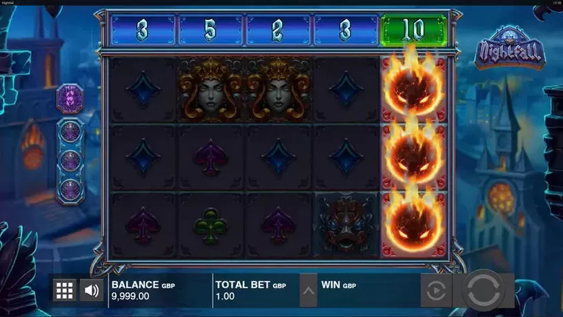 Nightfall slot screenshot 1