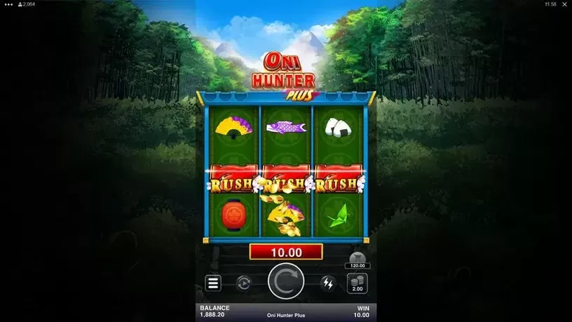 Oni Hunter Plus slot screenshot 3