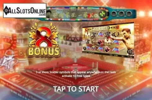 Start Screen. Pacquiao One Punch KO from Ganapati