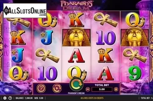 Reel Screen. Pharaoh's Dream from Bally