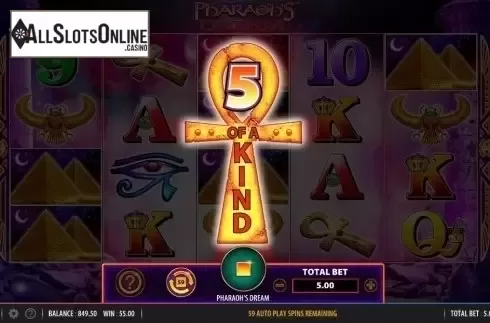 5 of a Kind. Pharaoh's Dream from Bally