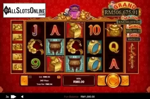 Reel Screen. Plentiful Treasure from RTG