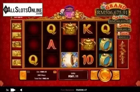 Win. Plentiful Treasure from RTG