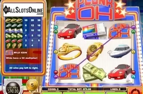 Win Screen 4. Plunk-Oh from Rival Gaming