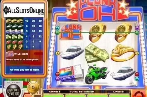 Win Screen . Plunk-Oh from Rival Gaming