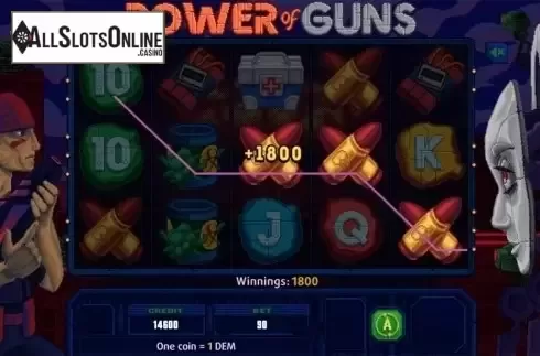 Game workflow . Power of Guns from X Line