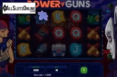 Game workflow 3. Power of Guns from X Line