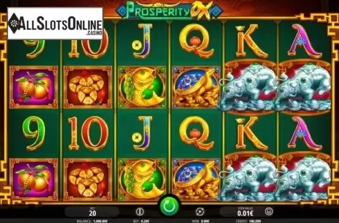 Reel Screen. Prosperity Ox from iSoftBet