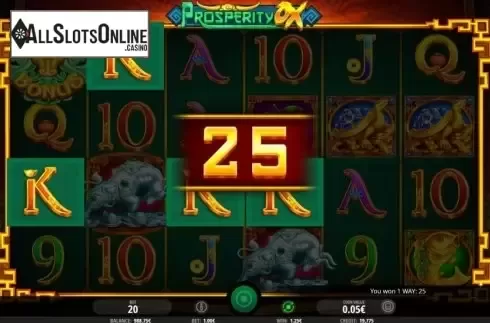 Win Screen 4. Prosperity Ox from iSoftBet