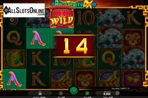 Win Screen 5. Prosperity Ox from iSoftBet