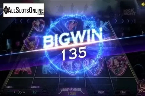 Win Screen. Rock n Roll Night from Dream Tech