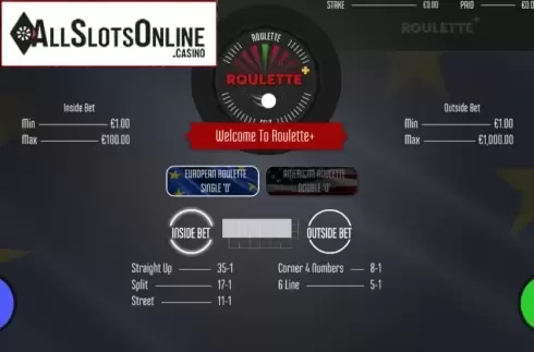 Paytable screen 1. Roulette Plus (Felt) from Felt
