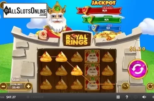 Win Screen 3. Royal Rings from Skywind Group