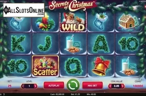Screen2. Secrets of Christmas from NetEnt