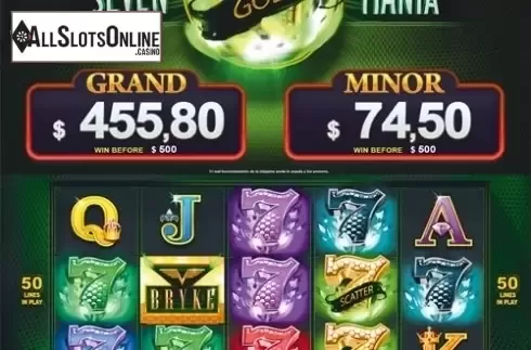 Reel Screen 1. Seven Gold Mania from ZITRO