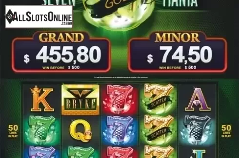 Reel Screen 2. Seven Gold Mania from ZITRO