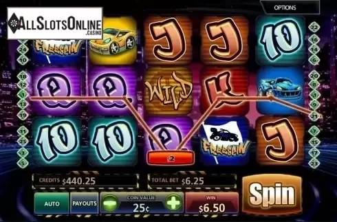 Win screen. Slot Wheels from MultiSlot