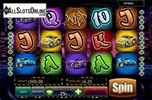 Reel screen. Slot Wheels from MultiSlot