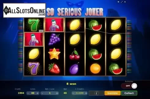 Win Screen 2. So Serious Joker from Five Men Games