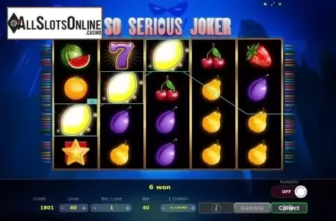 Win Screen 3. So Serious Joker from Five Men Games