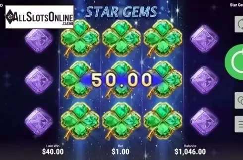 Win screen 2. Star Gems (Booongo) from Booongo