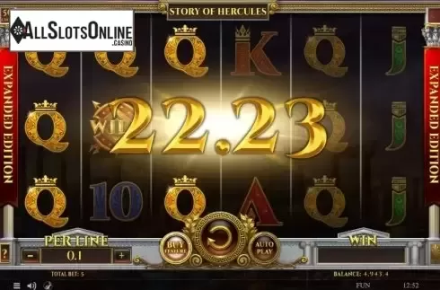 Win Screen. Story of Hercules Expanded Edition from Spinomenal