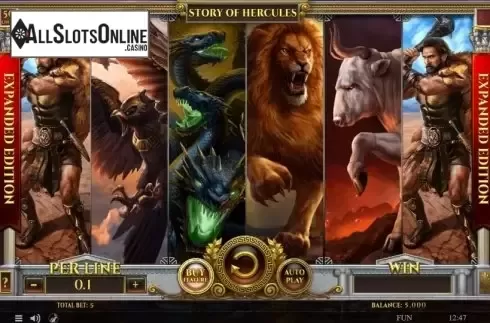Reel Screen. Story of Hercules Expanded Edition from Spinomenal