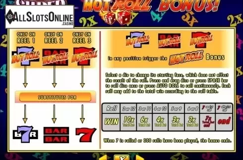 Screen4. Super Times Pay Hot Roll from IGT