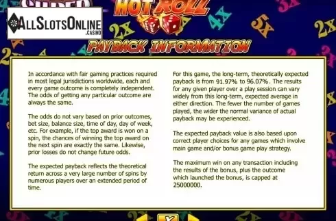 Screen6. Super Times Pay Hot Roll from IGT