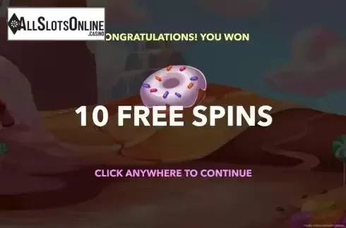 Free Spins screen