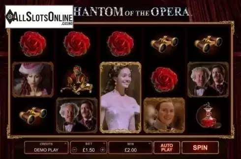 Game Workflow screen. The Phantom of the Opera (Microgaming) from Microgaming