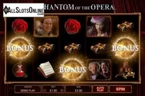 Bonus Game Symbol screen. The Phantom of the Opera (Microgaming) from Microgaming
