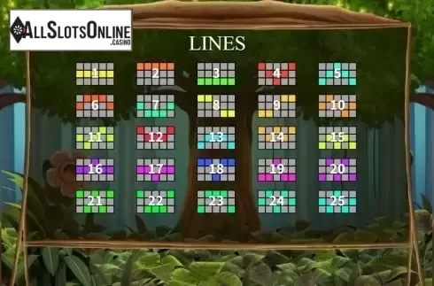 Paylines. The Primeval Rainforest from KA Gaming