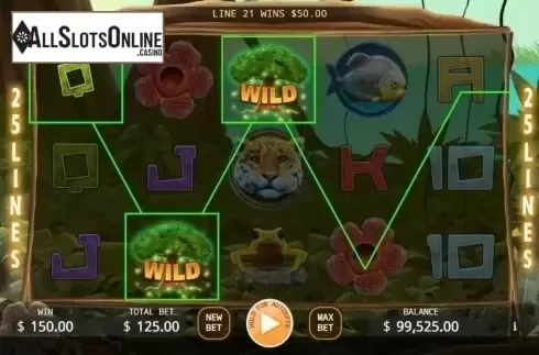 Win Screen 1. The Primeval Rainforest from KA Gaming