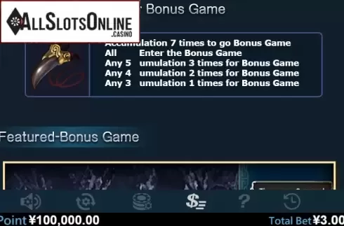 Paytable 4. Tomb (Virtual Tech) from Virtual Tech