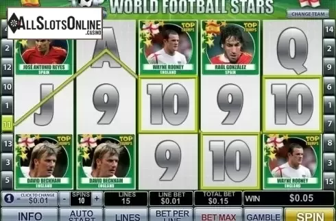 Win Screen . Top Trumps - World Football Stars 2014 from Playtech