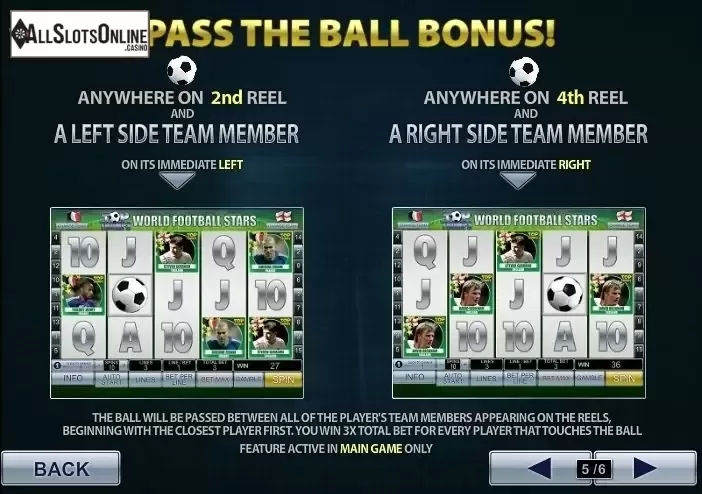 Paytable 5. Top Trumps - World Football Stars 2014 from Playtech