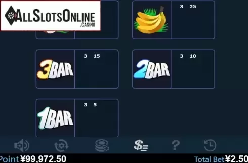 Paytable 2. Triple Monkey (Virtual Tech) from Virtual Tech