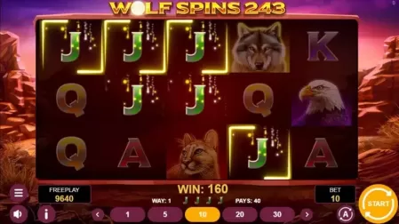 Wolf Spins 243 slot screenshot 3
