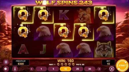 Wolf Spins 243 slot screenshot 4